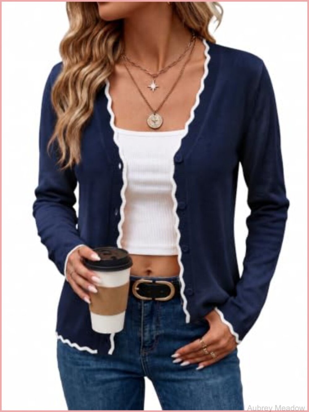 Women's Lightweight V-Neck Button Down Knit Cardigan